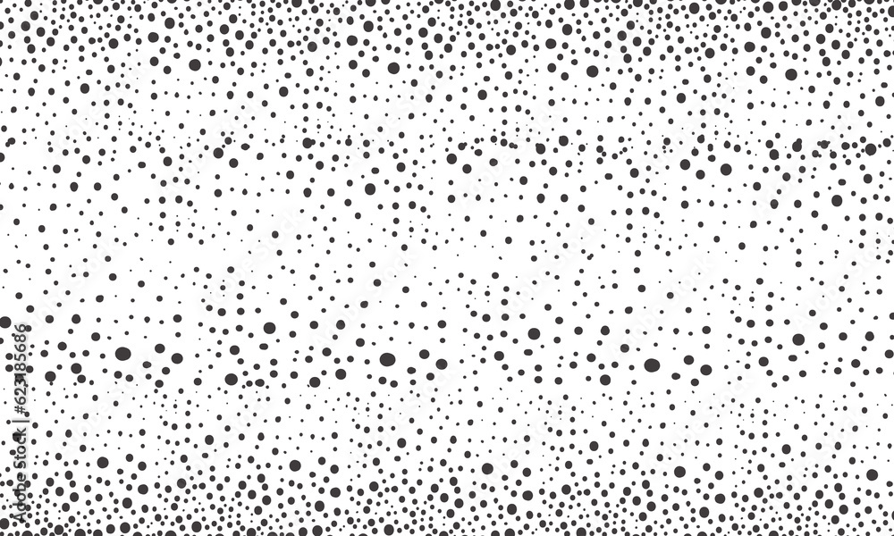 Halftone dots pattern. Black and white polka dots on white background. Halftone dots pattern. Black and white polka dots on white background.