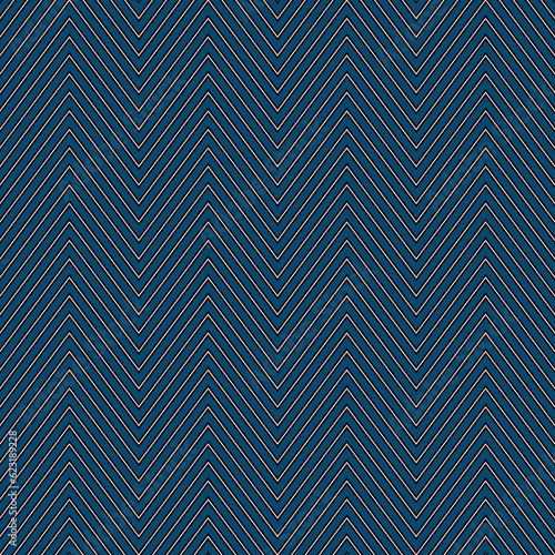 Zigzag lines. Jagged stripes. Seamless surface pattern design with wavy linear ornament. Repeated chevrons wallpaper. Digital paper for page fills, web designing, textile print. Vector illustration.
