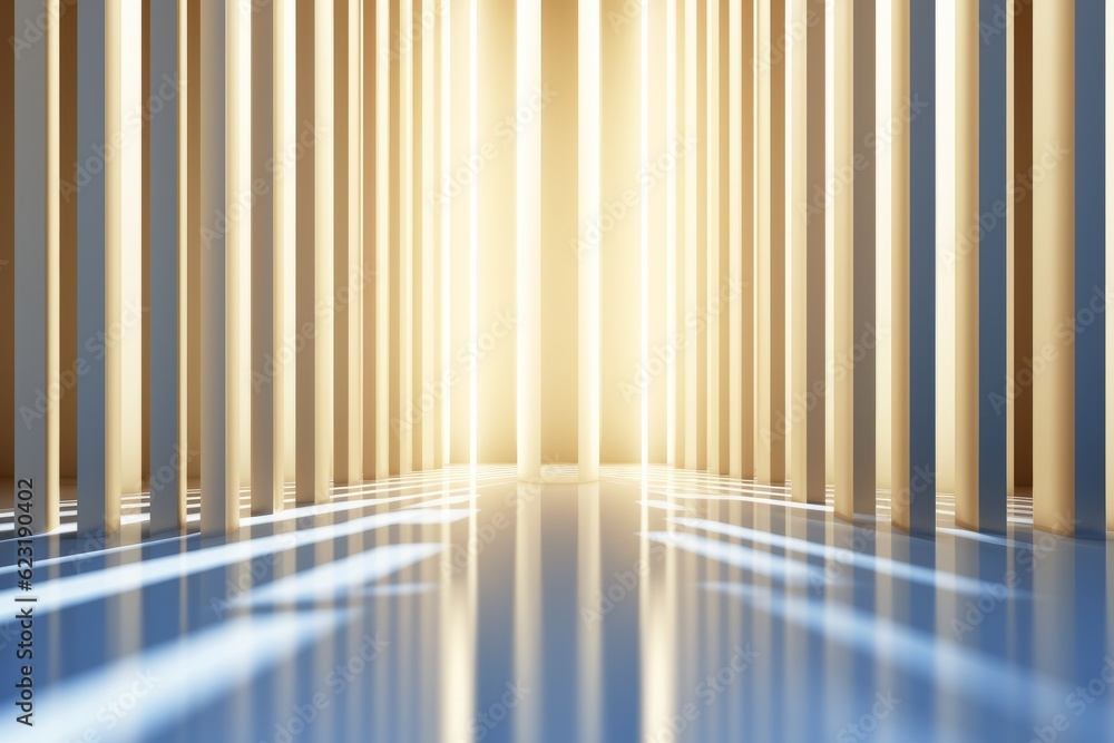 Obraz premium 3d render, abstract background, modern architecture, light and shadow, graphic design