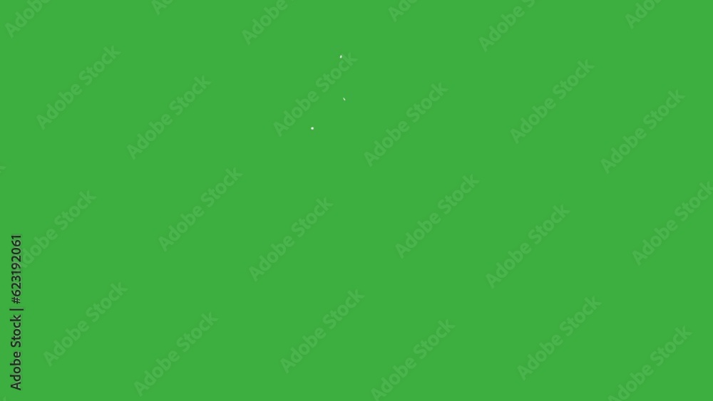 Animation loop video bubble element cartoon effect on green background Animation loop video bubble element cartoon effect on green background