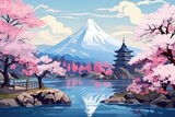 Harmony of Nature: Captivating Japanese Landscape Generative AI