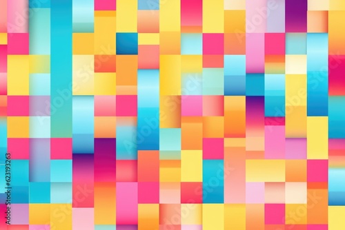 Abstract Pixel Mosaic: Mesmerizing Generative AI Pattern in Vibrant Blues