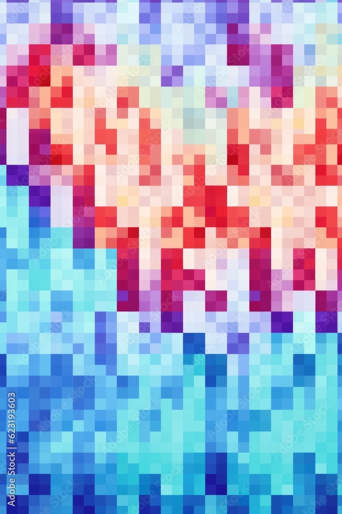 Mosaic Marvel: Mesmerizing Generative AI Pixel Pattern Unveiled