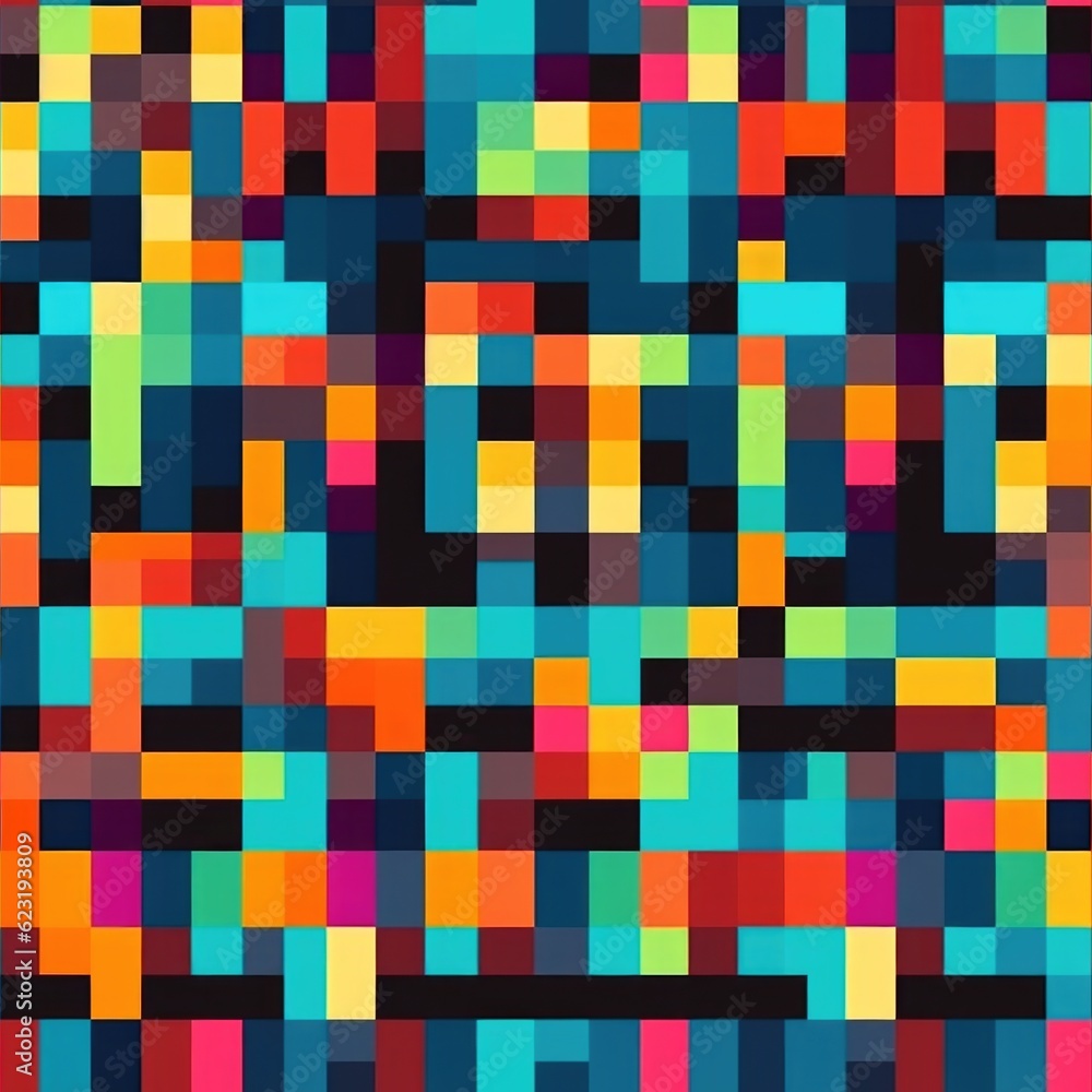 Mosaic Marvel: Mesmerizing Generative AI Pixel Pattern Unveiled Mosaic Marvel: Mesmerizing Generative AI Pixel Pattern Unveiled