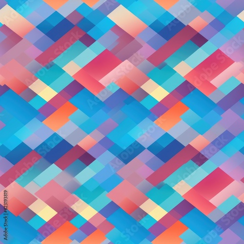 Wallpaper Mural Mosaic Marvel: Mesmerizing Generative AI Pixel Pattern Unveiled Torontodigital.ca
