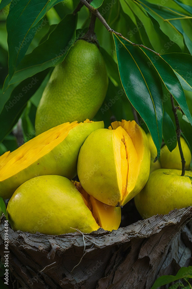Several years of natural mangoes