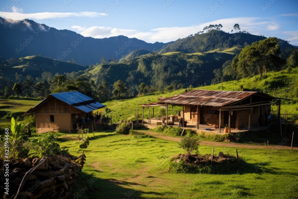 Tranquil Retreat: LATAM Farm Finca in Colombia for Couples and Families Generative AI