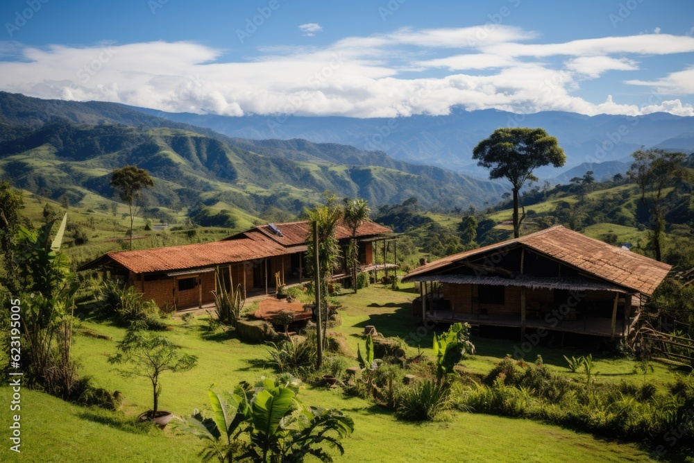 Tranquil Retreat: LATAM Farm Finca in Colombia for Couples and Families Generative AI