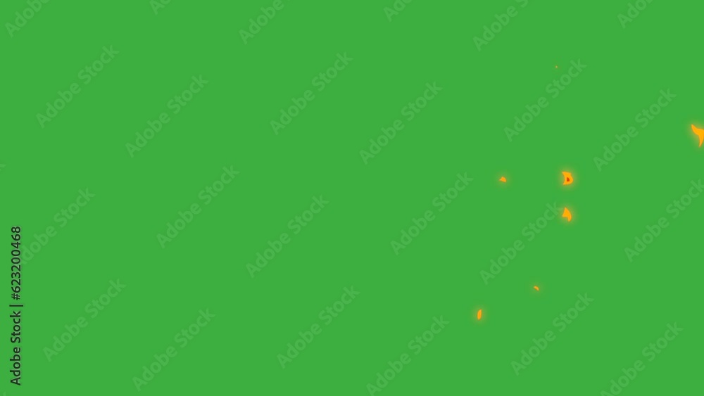 Animation loop video fire element on green screen background Animation loop video fire element on green screen background