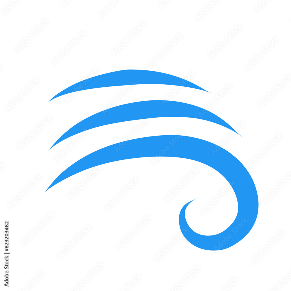 Abstract Swish Wave Shape Abstract Swish Wave Shape
