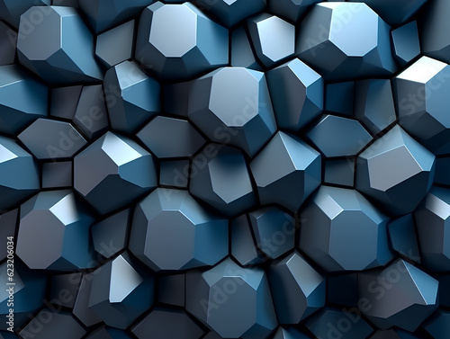 Abstract dark background with blocks. AI