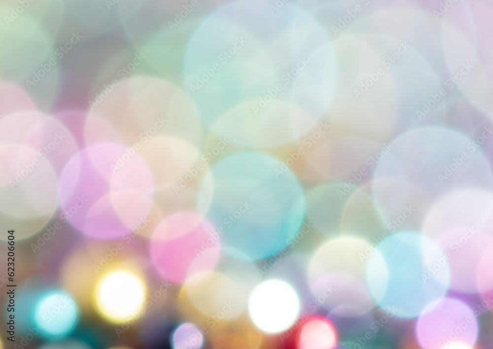 Fototapeta premium Multicolored festive bokeh as background.