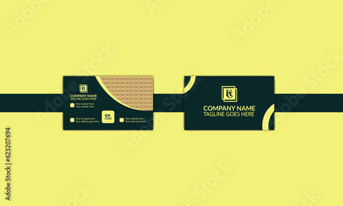 Luxury and modern corporate business card design template,