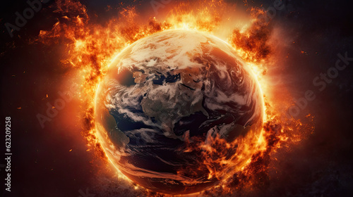 Earth on fire, Global catastrophe due to climate change