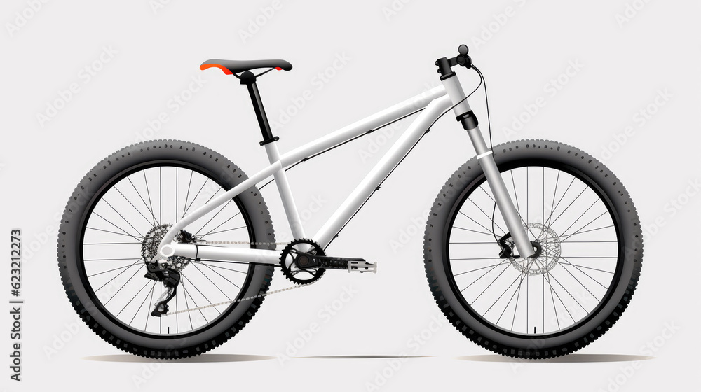 Fototapeta premium bicycle isolated on white