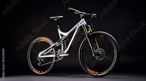 bicycle on a black background