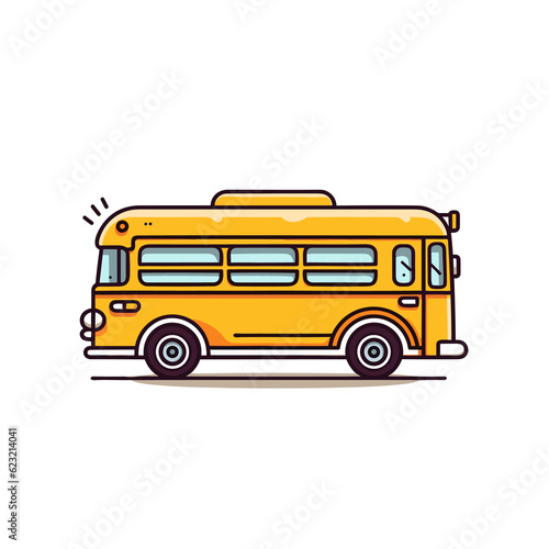 School bus, TShirt Design , graphic design, Generative Ai