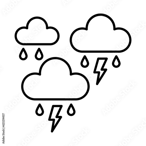 Thunder strom Icon Design