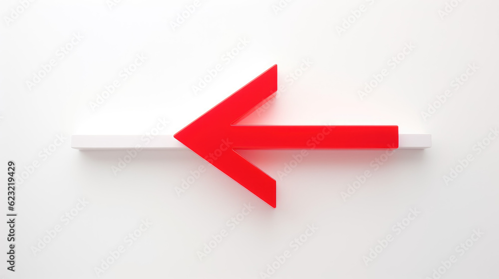 red arrow isolated on white red arrow isolated on white