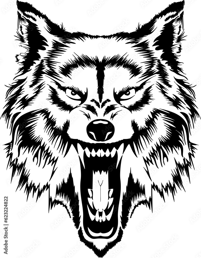 wolf head vector wolf head vector