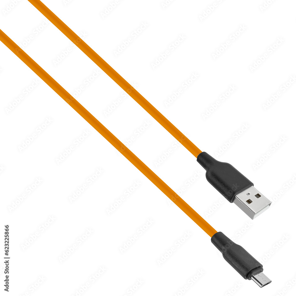cord with USB and micro USB connector cord with USB and micro USB connector