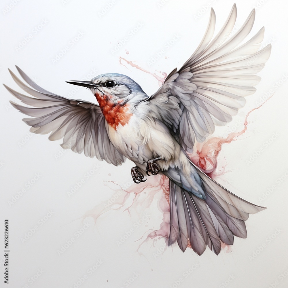 Obraz premium A flying bird.