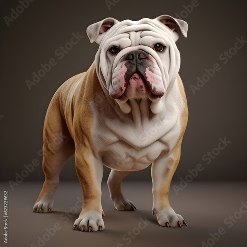 Portrait of a bulldog