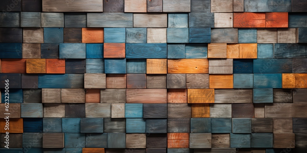 AI Generated. AI Generative. Wood brick blosk simple wooden elements. Geometric abstract pattern texture background pallette. Graphic Art AI Generated. AI Generative. Wood brick blosk simple wooden elements. Geometric abstract pattern texture background pallette. Graphic Art