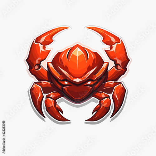 Esport vector logo crab, crab icon, crab head, vector, sticker