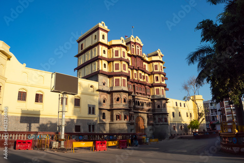 Rajwada, Indore, Madhya Pradesh. Also known as the Holkar Palace or Old Palace. Indian Architecture. Selective Focus. photo