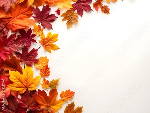 Die Pracht der Jahreszeiten  Ein Hintergrund mit bunten Herbstbl  ttern