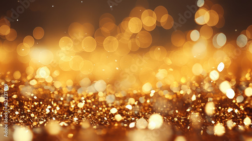 Shimmering Gold Bokeh Background © M.Gierczyk