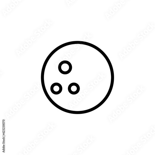 vector bowling ball icon