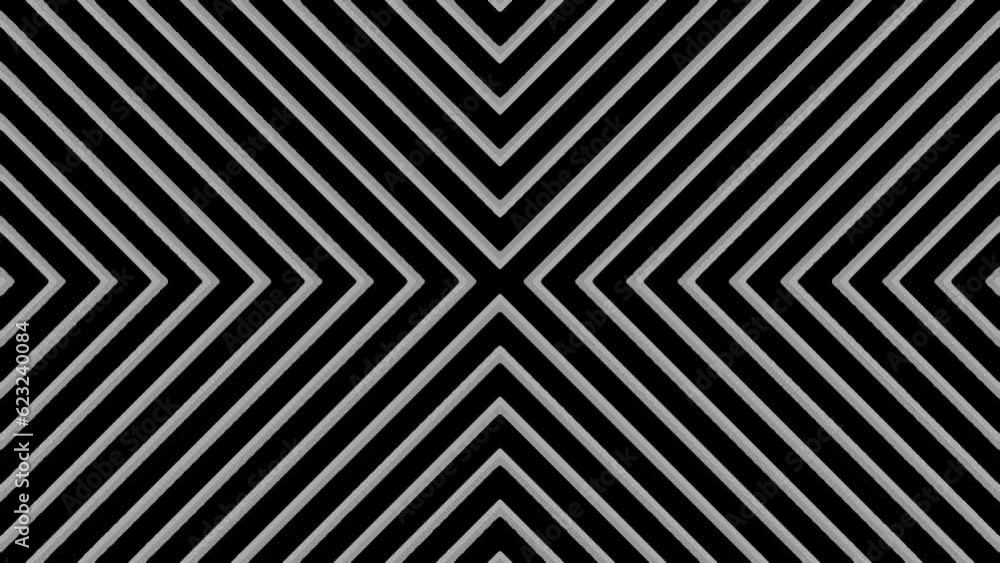 Abstract background with transforming black and white lines. Abstract background with transforming black and white lines.