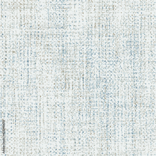 Seamless farmhouse style texture. Woven linen cloth pattern background. Line striped closeup weave fabric for kitchen towel material. Pinstripe fiber picnic table cloth