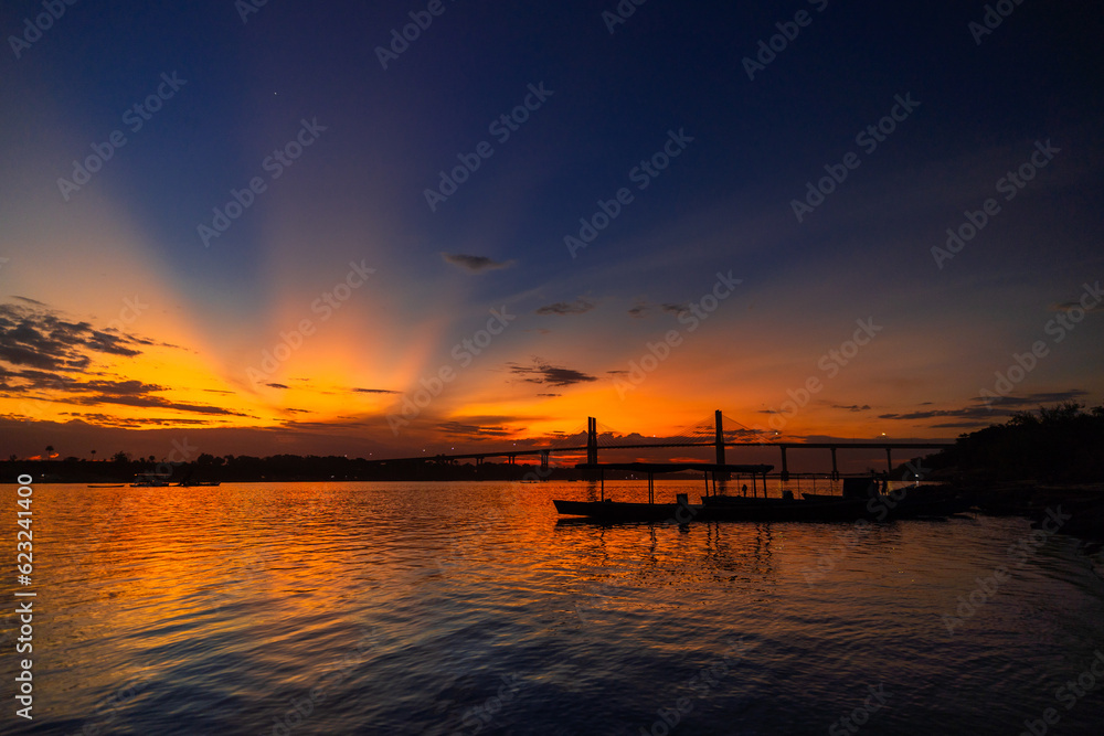 Naklejka premium Praia do Cacau no Rio Tocantins, em Imperatriz - Maranhão
