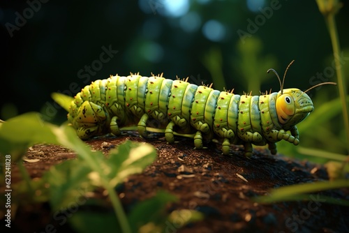 inchworm in nature. photo