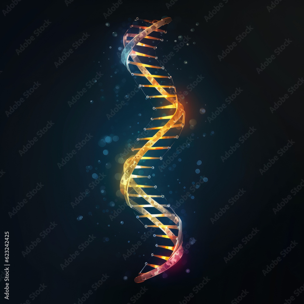 Obraz premium background with dna