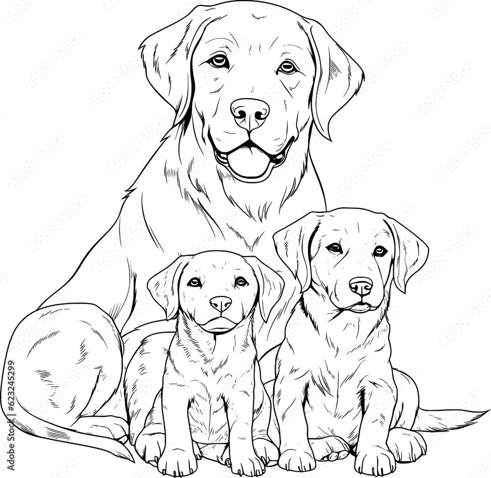 Dogs Animal Line Art Dogs Animal Line Art