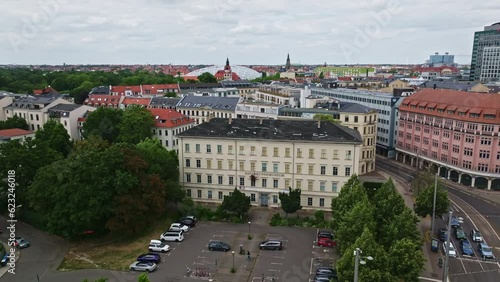 Drone shot of Natural History Museum ( Naturkundemuseum  ) Leipzig , Germany photo