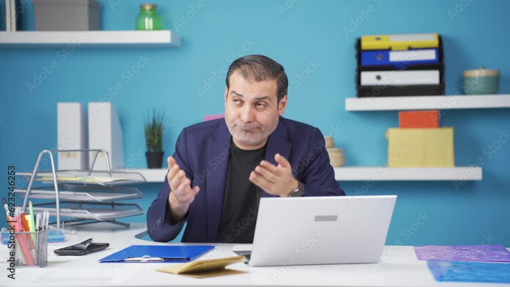 Depressed unhappy and sad businessman. Depressed unhappy and sad businessman.