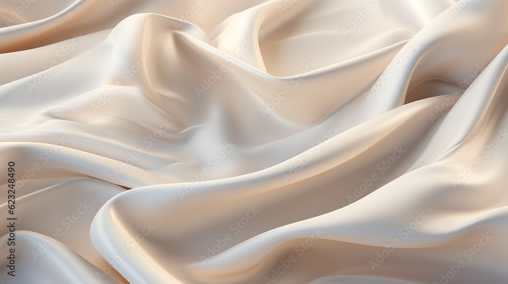 White silk fabric close up background White silk fabric close up background