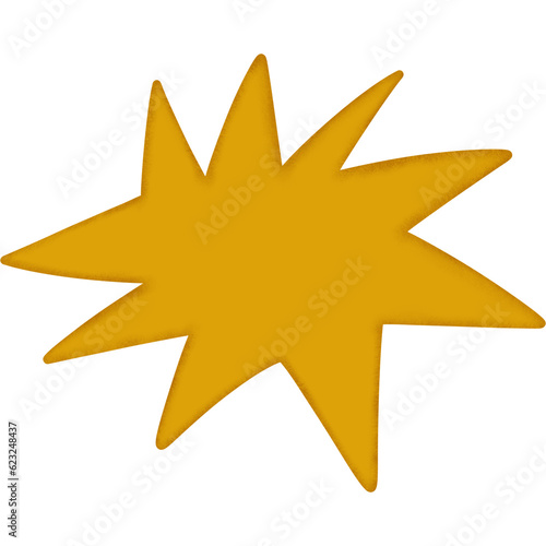 yellow star shape sign