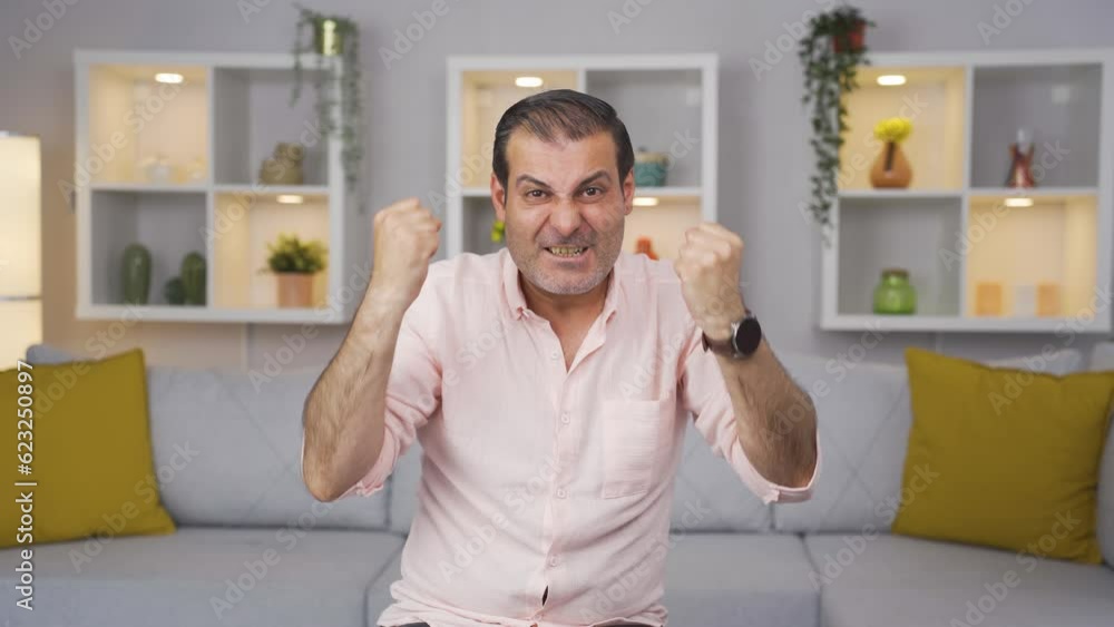 Man having a nervous breakdown in front of the camera. Man having a nervous breakdown in front of the camera.