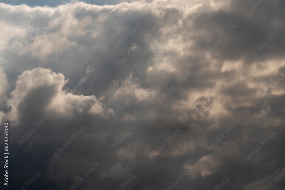 Blue sky with different shape clouds. Nature background for design. Paradise concept. Blue sky with different shape clouds. Nature background for design. Paradise concept.