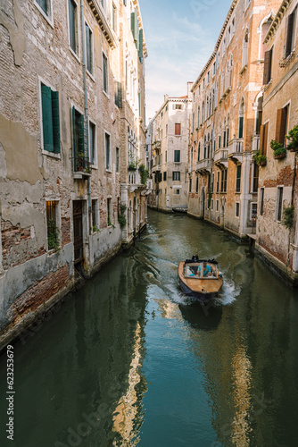 Canals of Venice Italy at evening