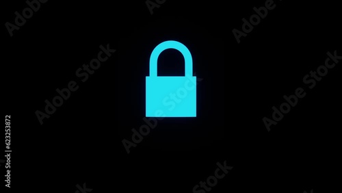 Unlocking padlock, padlock, unlock, loop video