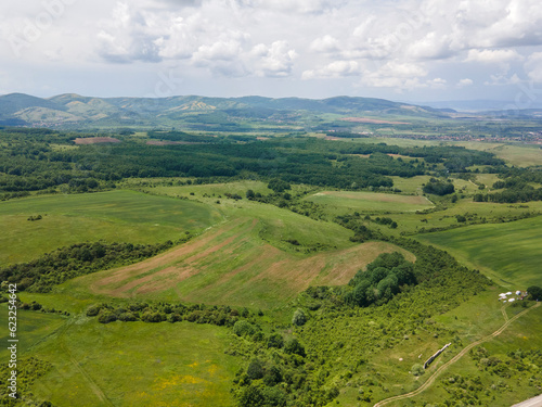 Aerial view of Vitosha Mountain near Village of Rudartsi,  Bulgaria photo