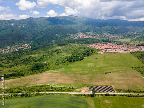 Aerial view of Vitosha Mountain near Village of Rudartsi,  Bulgaria photo