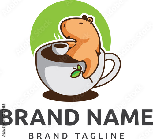 capybara coffee logo photo